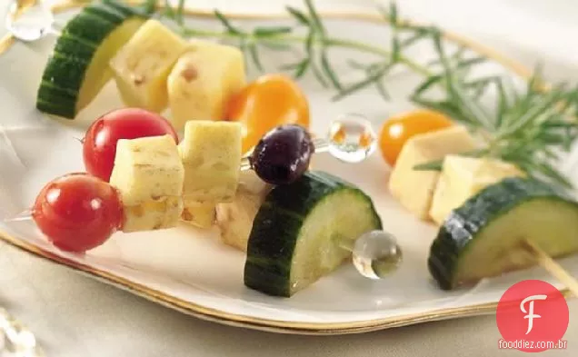 Cabobs De Queijo Havarti Marinado