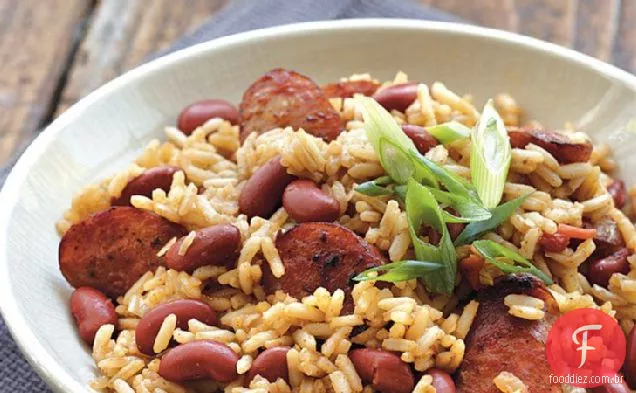 Cajun Feijão Vermelho e arroz