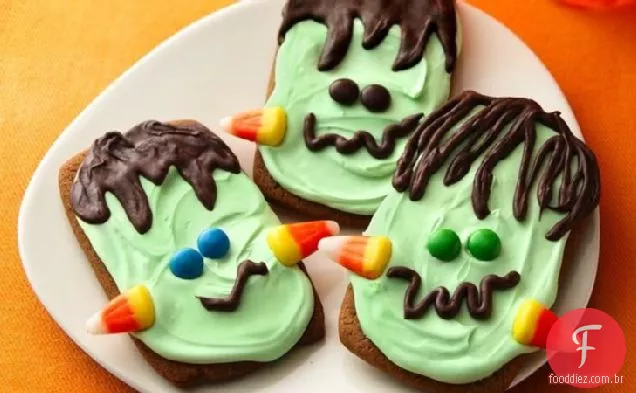 Ginger Frankenstein Cookies