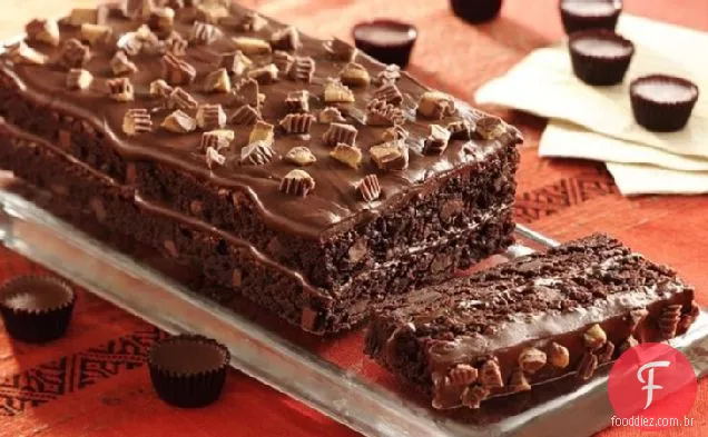 Brownie Torte Com Cobertura De Doces