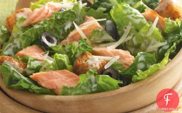 Salada Caesar Salmão Grelhado