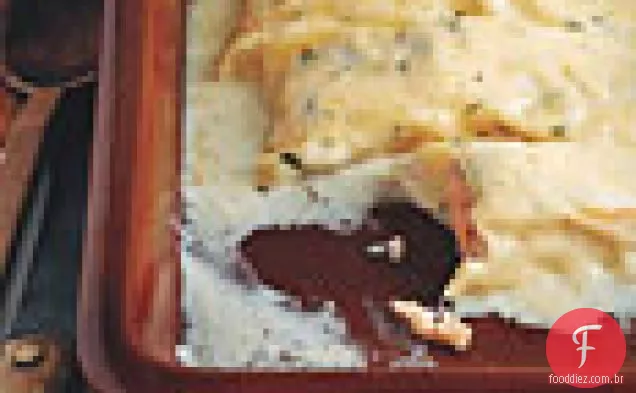 Canelone de salmão com molho de Creme De Limão