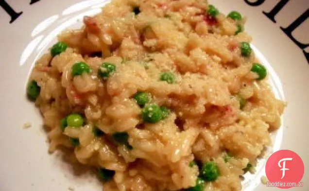 Risoto Com Ervilhas E Prosciutto