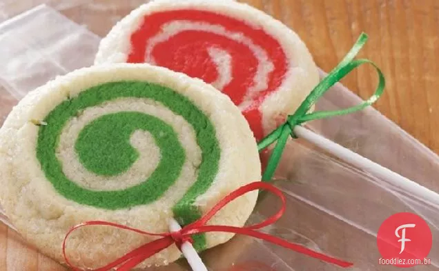 Mint-Redemoinho Pirulito Cookies