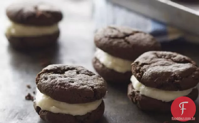 Biscoitos Sanduíche De Chocolate Sem Glúten