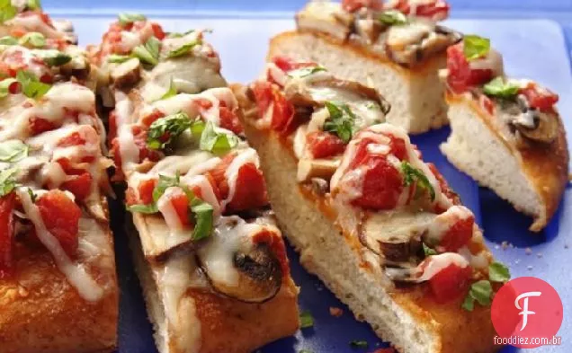 Tomate e cogumelo Focaccia