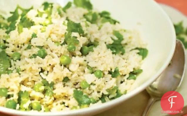 Arroz Com Ervilhas E Coentro