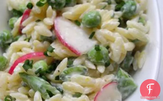 Salada De Ervilha, Rabanete E Orzo