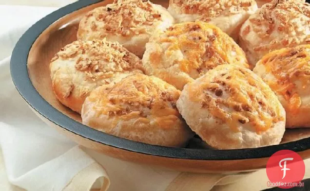 Biscoitos de Cheddar e Bacon