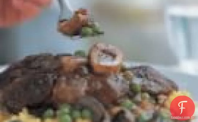 Osso Buco Com Cogumelos E Ervilhas