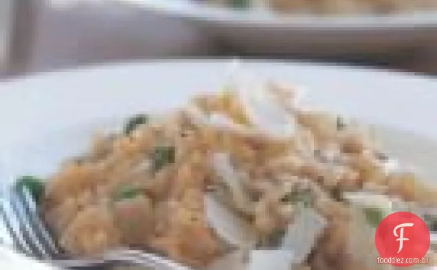 Risoto De Cogumelos Selvagens Com Ervilhas