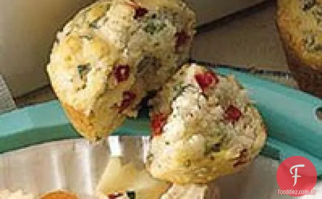 Muffins De Manjericão E Pimenta Vermelha
