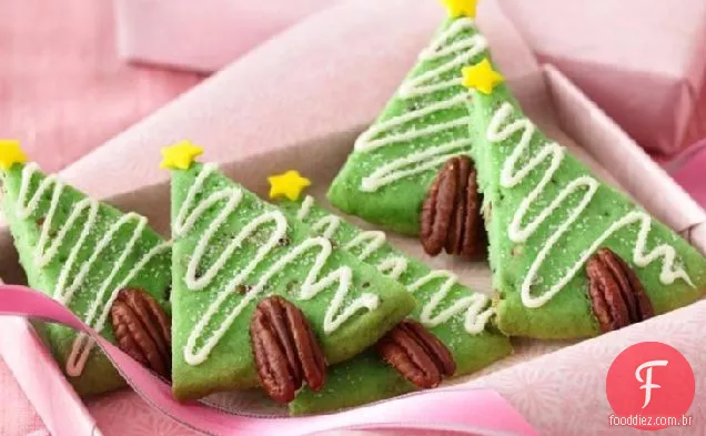 Pecan-Shortbread Trees
