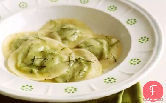 Ravioli De Ervilha Fácil Com Hortelã