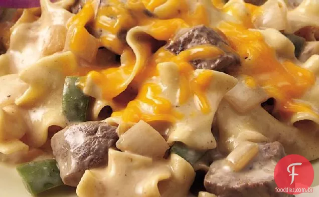 Philly Cheesesteak Caçarola