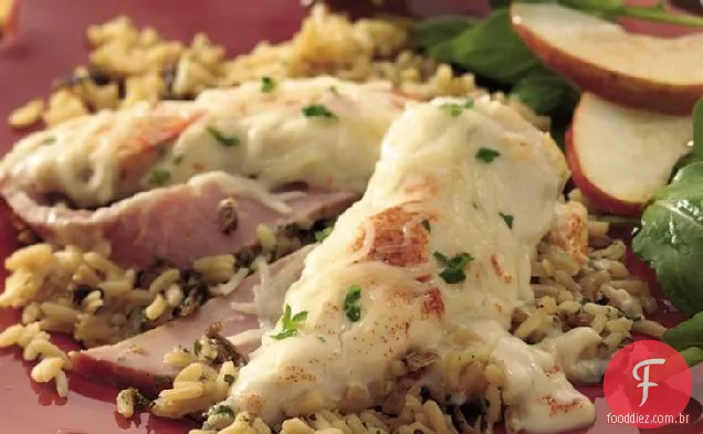 Frango e arroz Cordon Bleu