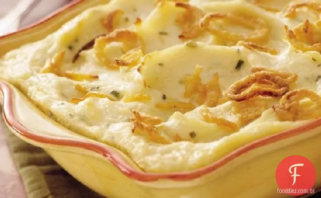 Creme de leite ' n Chive purê de batatas