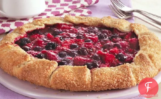 Triplo Berry e ruibarbo Galette