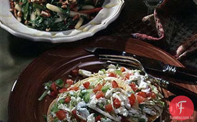 Salada de Pêra com jicama e ervilhas