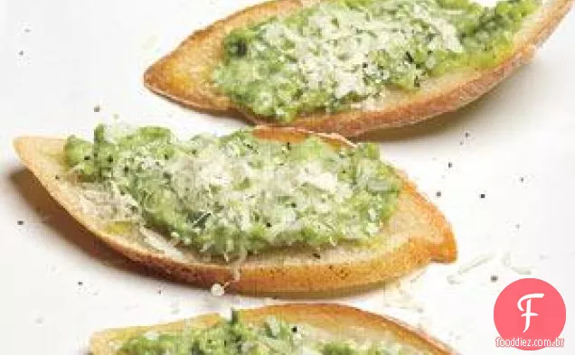 Receita De Crostini De Ervilha Doce E Ricota