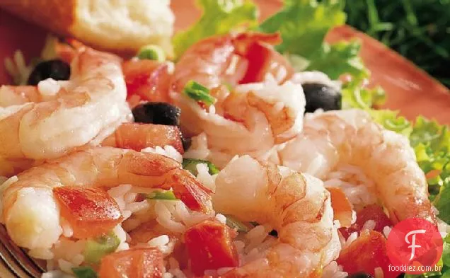 Salada De Arroz Com Camarão