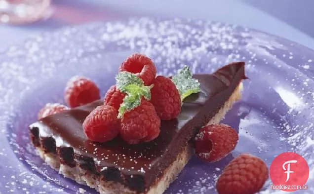 Torta De Trufa De Framboesa