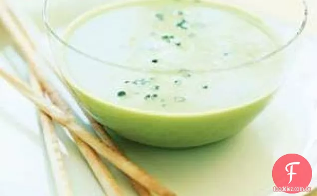Sopa Refrigerada Da Ervilha Da Pressão Do Açúcar