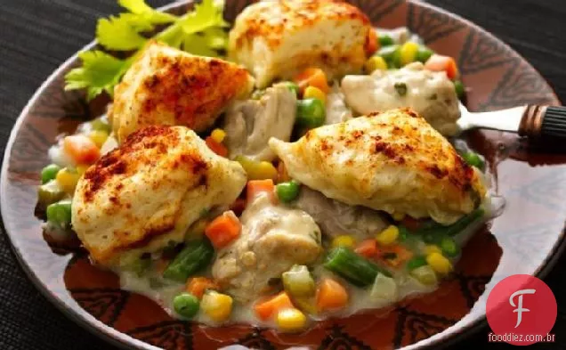 Bolinhos de frango com legumes