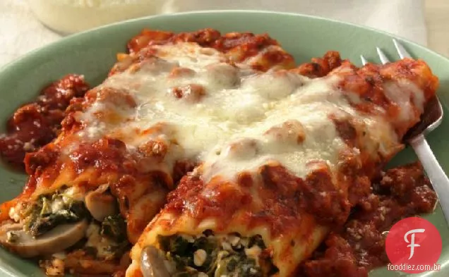 Manicotti De Carne Moída De Queijo