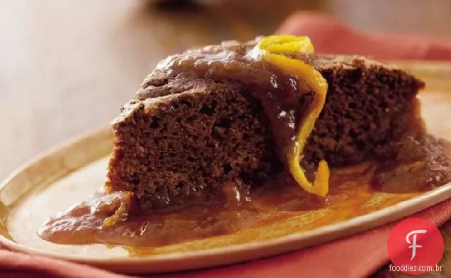 Bolo De Pudim De Laranja De Gengibre