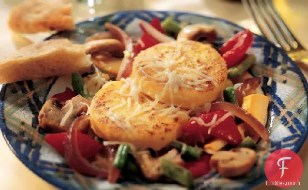Polenta com legumes de Jardim