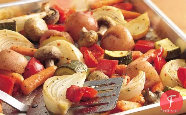 Legumes Italianos Assados No Forno