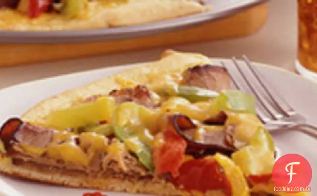 Fácil Philly Cheesesteak Pizza