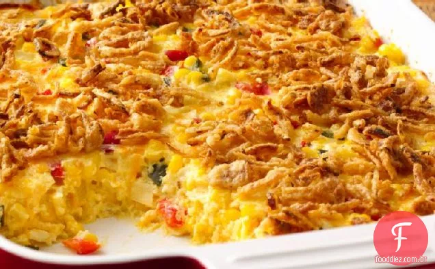 Cheesy Mexican Corn Bake