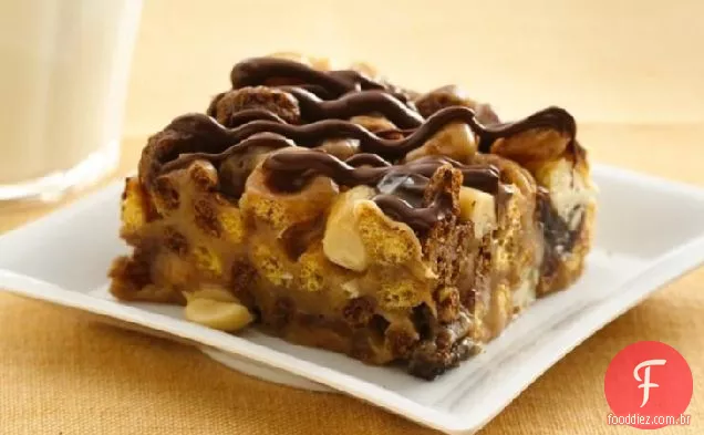 Barras De Cereais Com Manteiga De Amendoim E Chocolate