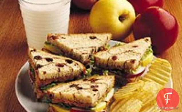Sanduíches De Maçã Peanutty