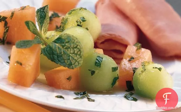 Salada De Melão Limão-Hortelã