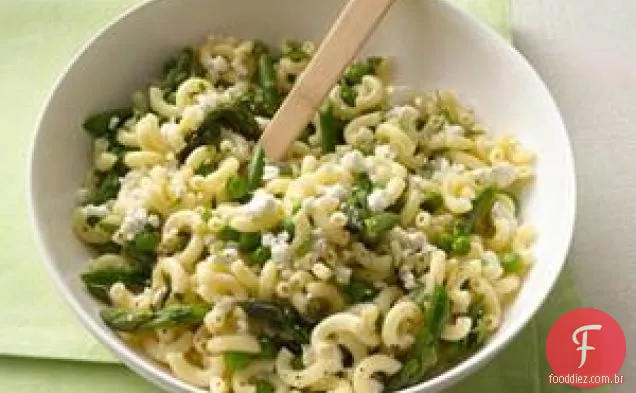 Salada De Macarrão Com Espargos, Ervilhas E Receita De Feta