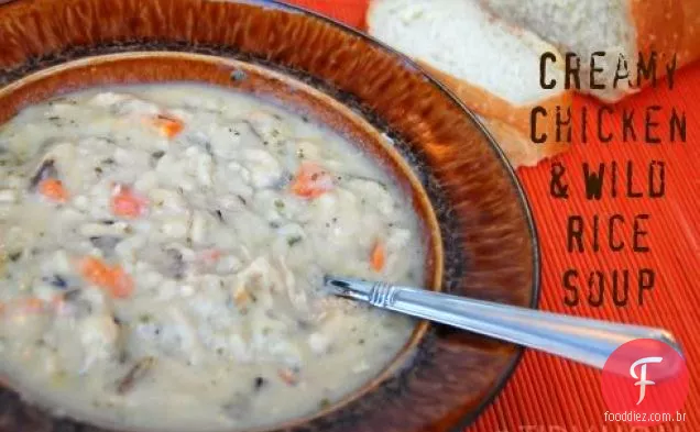 Sopa Cremosa De Frango E Arroz Selvagem