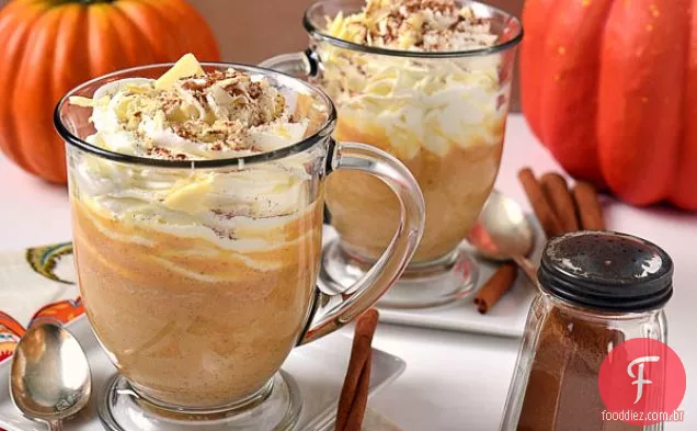 Abóbora Spice Chocolate Quente Branco