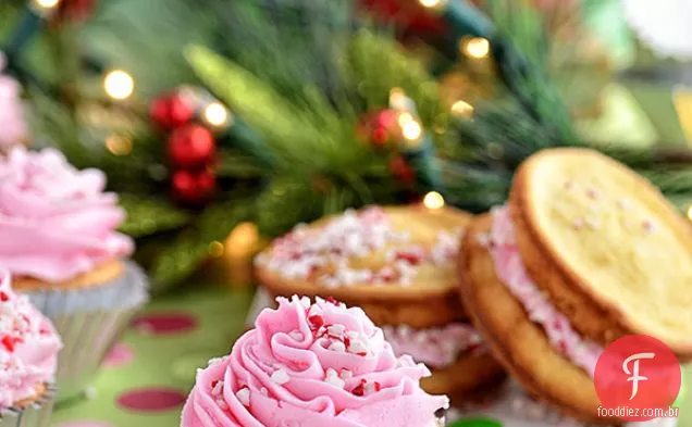 Baunilha Peppermint Cupcakes