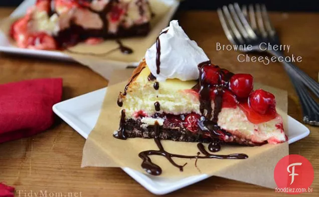Brownie Cherry Cheesecake