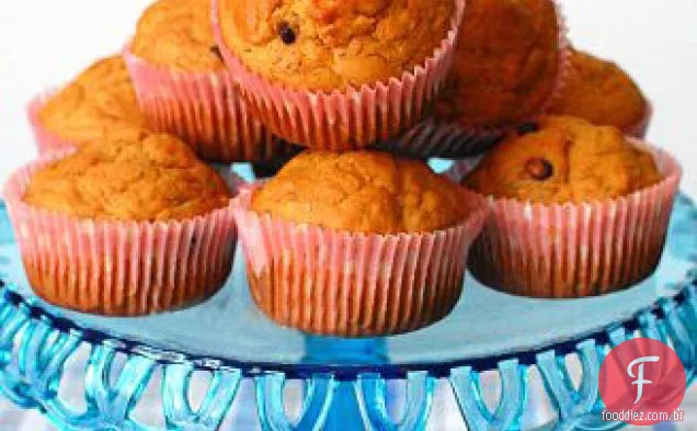 Manteiga de amendoim e muffins de Banana
