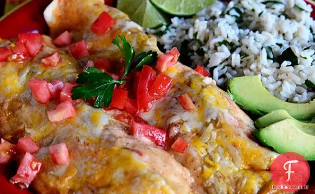 Fácil Frango E Queijo Enchiladas