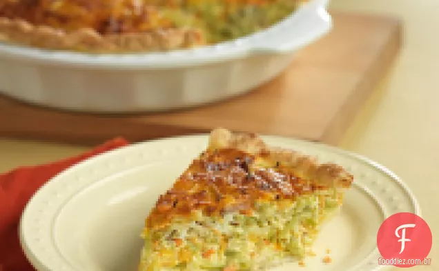 Brócolis e Quiche de alho