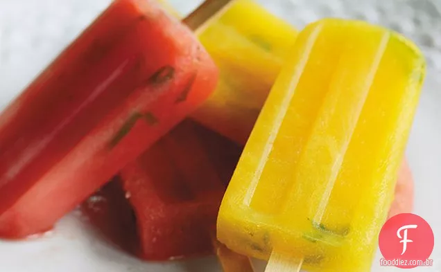 Melancia Amarela E Hortelã Pops