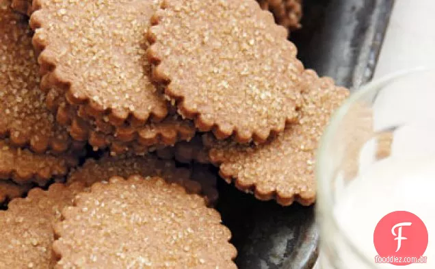 Biscoitos Graham à moda antiga com açúcar Turbinado