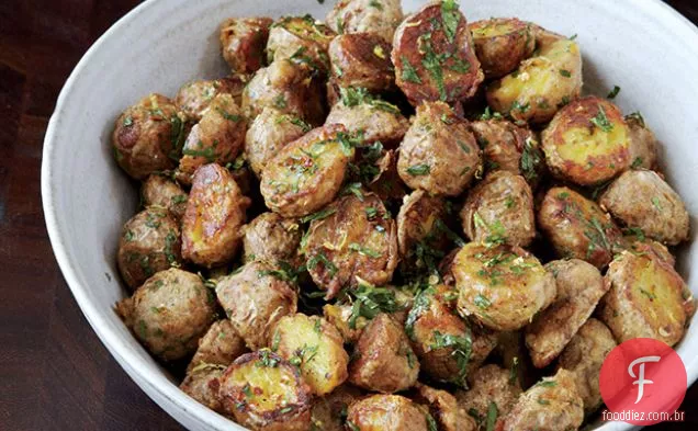 Parmesão-Batatas Assadas