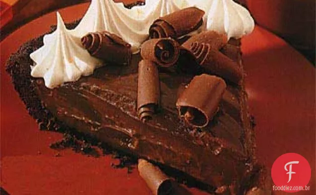 Torta De Chocolate De Fundo Preto