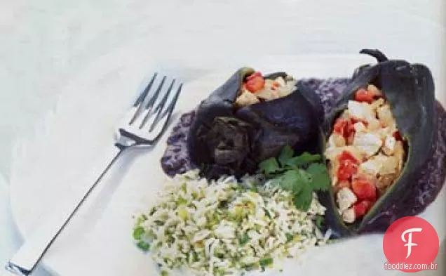 Juana's Chicken-Stuffed Poblanos